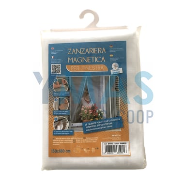 MOSQUITERA MAGNETICA VENTANA BLANCO 150X180CM