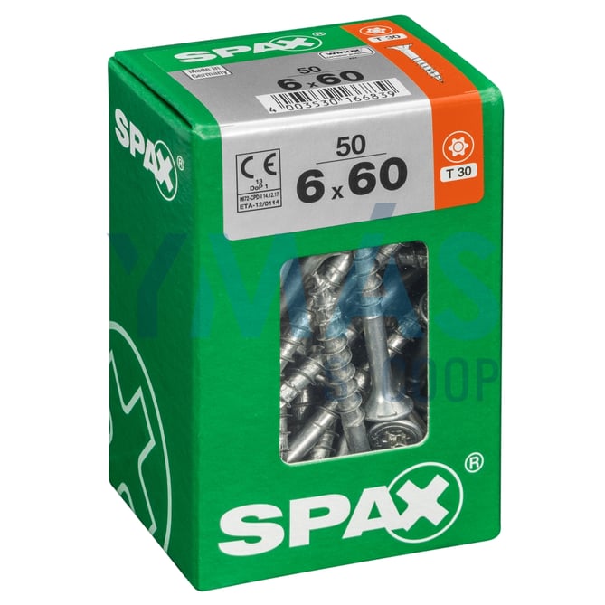 TIRAFONDO WIROX TORX 6X60 C50