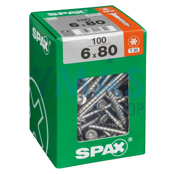 TIRAFONDO WIROX TORX 6X80 C100