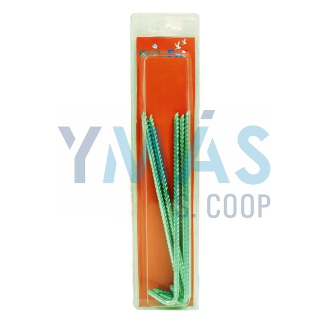 PIQUETA CAMPING CORRUGADO 210X6MM CAMPING 6UDS