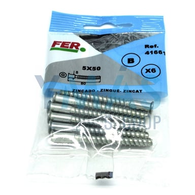 TORNILLO DE ENSAMBLAR ZINCADO 5X50 BLISTER