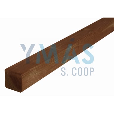 POSTE MADERA CUADRADO MARRON AUTOCLAVE 7X7X120CM