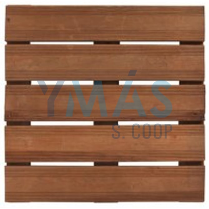 LOSETA MADERA BOLENIA RANURADA MARRON 50X50CM
