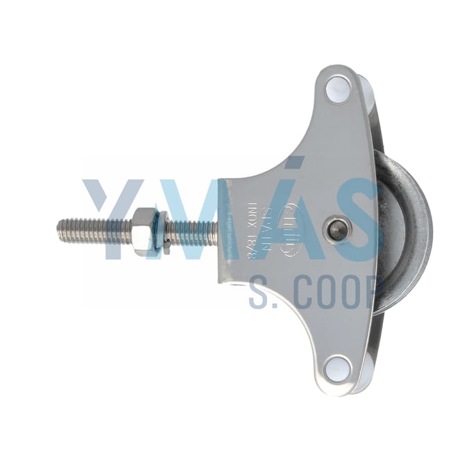 POLEA TENDEDERO INOX/METAL 40MM C/TORNILLO