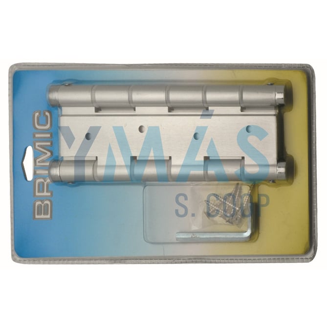 BISAGRA DOBLE ACCION F1 PLATA BLISTER BS10