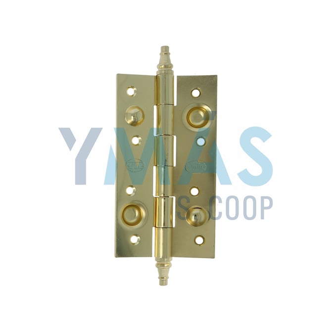 BISAGRA 561 150X82X3MM ACERO LATONADO BARNIZ