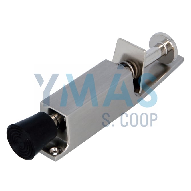 TOPE RETENEDOR PUERTA PIE CROMO MATE 28MM