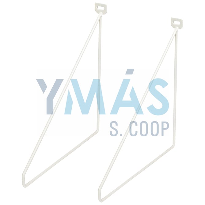 ESCUADRA METAL THIN BLANCO 2 UDS
