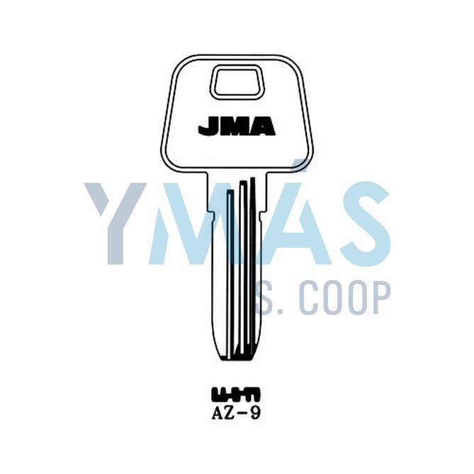 LLAVE ALTUNA SEGURIDAD AZ 9 ALPACA