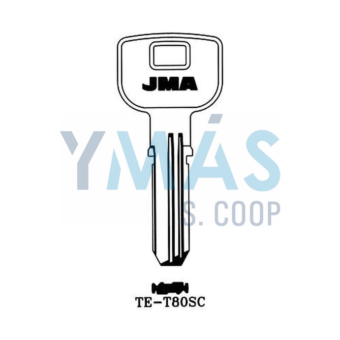 LLAVE ALTUNA SEGURIDAD TE T80SC ALPACA