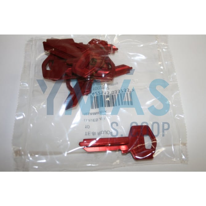 LLAVE ALUMINIO TE-8I ROJO