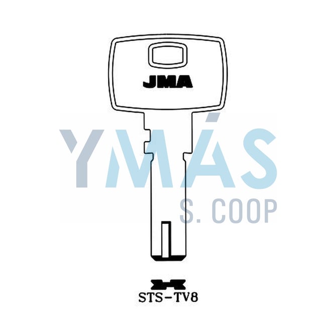 LLAVE ALTUNA SEGURIDAD STS TV-8 ALPACA