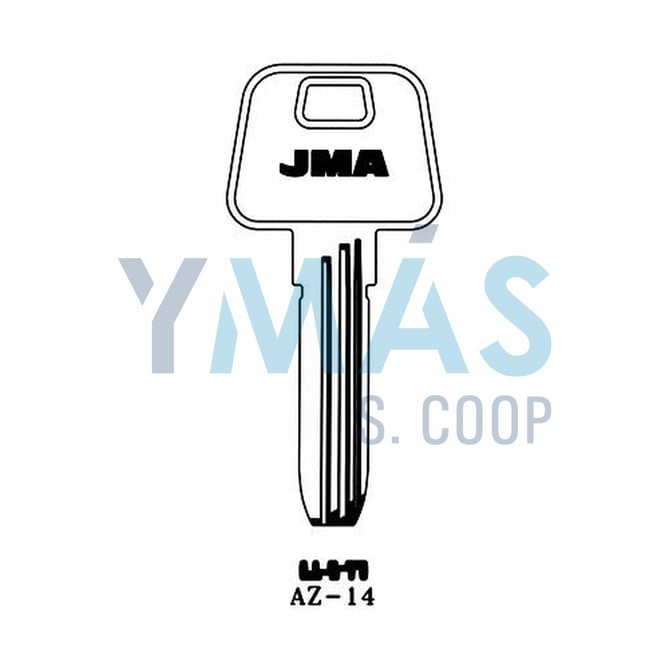 LLAVE ALTUNA SEGURIDAD AZ-14 LATON