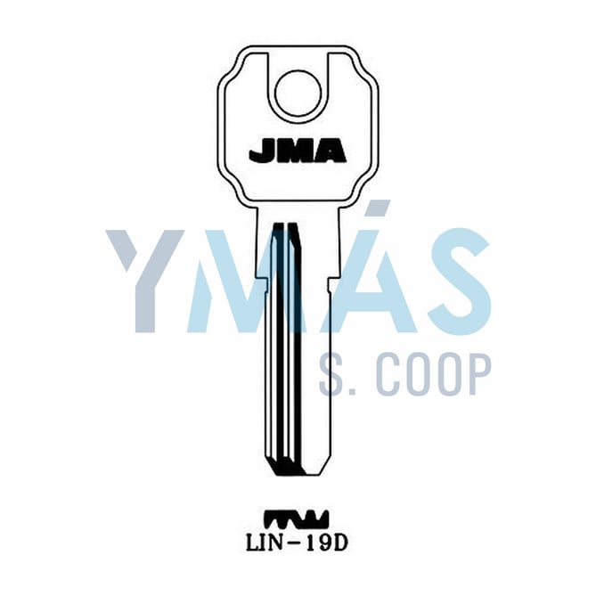 LLAVE ALTUNA SEGURIDAD LIN-19D LATON