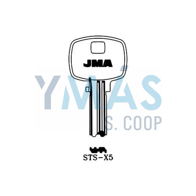 LLAVE ALTUNA SEGURIDAD STS X-5 LATON