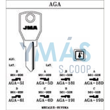 LLAVE ALTUNA AGA-19I  B