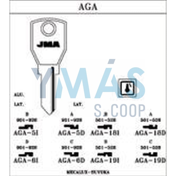 LLAVE ALTUNA AGA-19I "B"