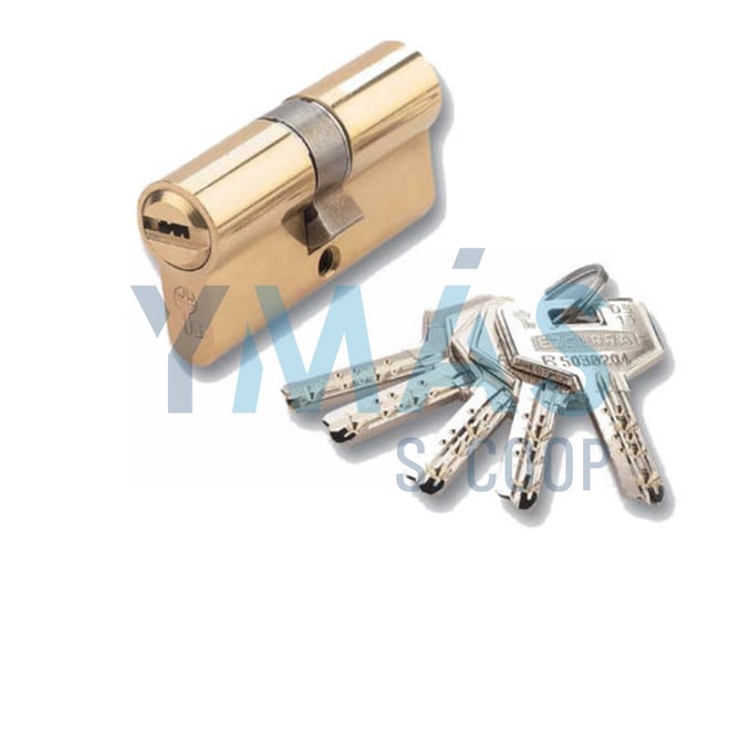CILINDRO EZCURRA LATON 40-40 DS-15 CENTRADO