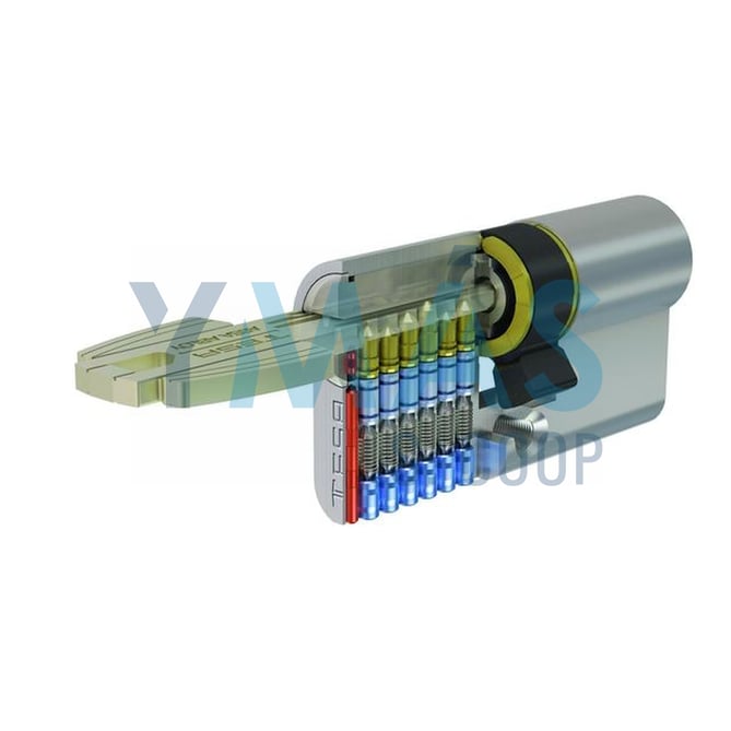 CILINDRO SEGURIDAD T60 30-30 NIQUEL LEVA NORMAL