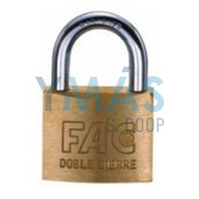 CANDADO LATON ARCO NORMAL 50MM LLAVES IGUALES