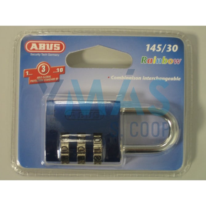 CANDADO ALUM.COMBINACION A/NORMAL 20 AZUL