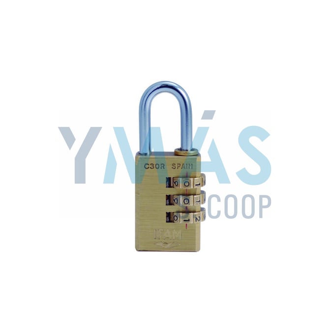 CANDADO COMBINACION LATON C30R 28MM IFAM
