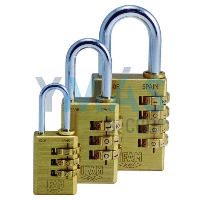 CANDADO COMBINACION LATON C40R 38MM IFAM