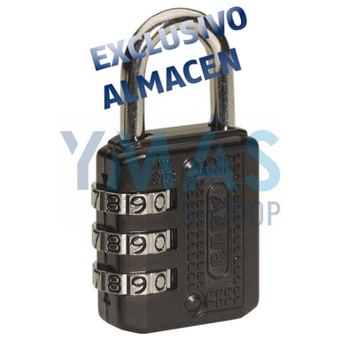 CANDADO COMBINACION 30MM NEGRO