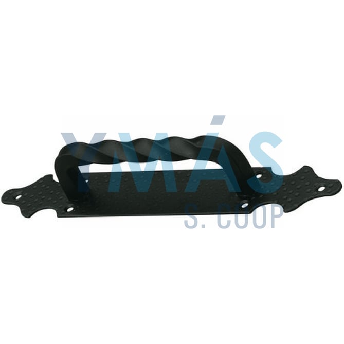 MANILLON CON PLACA 100 280X45X2MM NEGRO