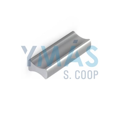 TIRADOR RECTANGULAR ALUMINIO 32-44MM ANONIZADO MA