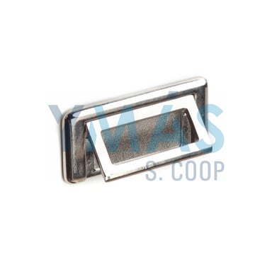 TIRADOR RECTANGULAR ASA ABATIBLE ZAMAK 82MM NIQUE