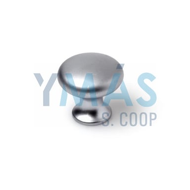 POMO REDONDO OVAL ZAMAK 25MM CROMO MATE