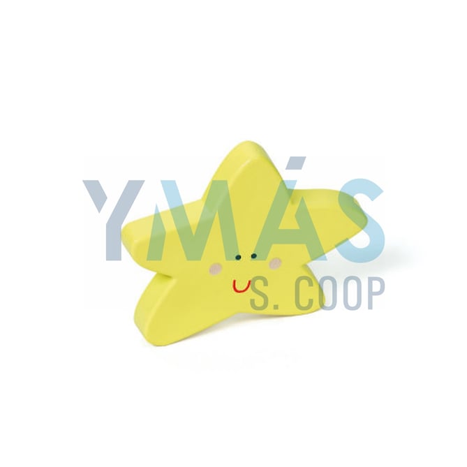 POMO FORMA ESTRELLA ABS 81X65X25MM AMARILLO