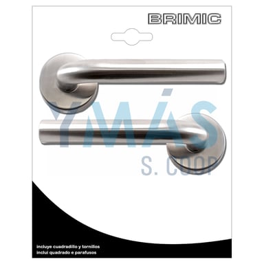 JUEGO MANILLA C/ROSETA 575 INOX 135X54MM