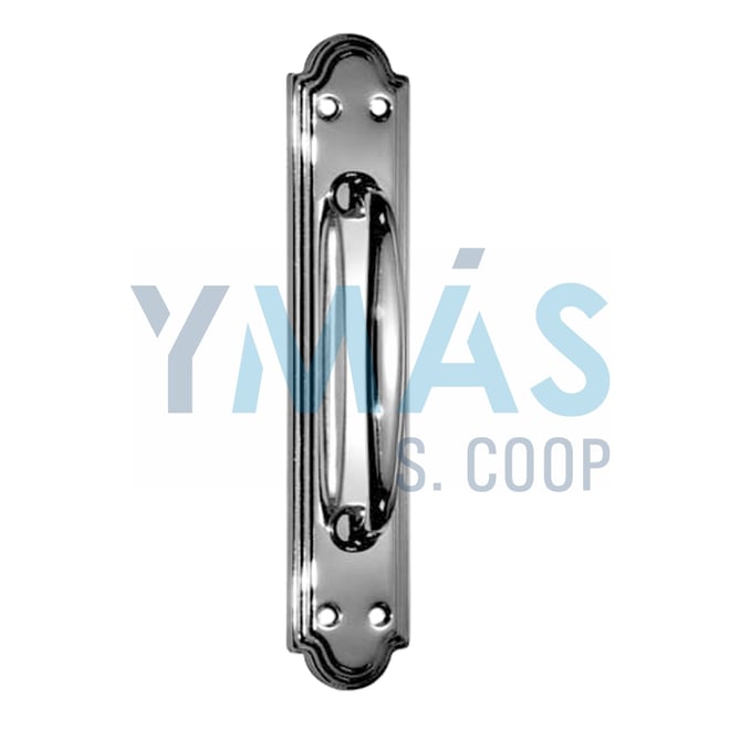 MANILLON ACERO C/PLACA 240X45MM LATON 1777
