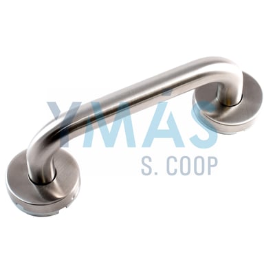 MANILLON C/ROSETA L  CURVA 250X19MM INOX
