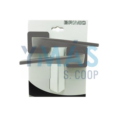 JUEGO MANILLA C/ROSETA CUADRADA 969 NIQUEL MATE