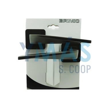 JUEGO MANILLA C/ROSETA CUADRADA 969 NIQUEL NEGRO