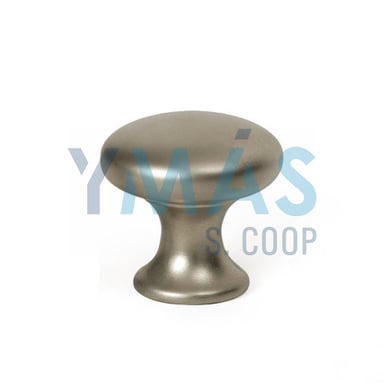 POMO REDONDO OVAL ZAMAK 30MM NIQUEL BISU