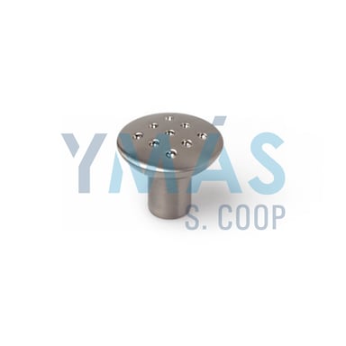 POMO REDONDO PUNTOS ZAMAK 24MM NIQUEL SATINADO