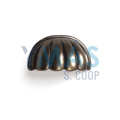 TIRADOR CONCHA RAYADO METALICO 32-57MM CUERO VIEJ