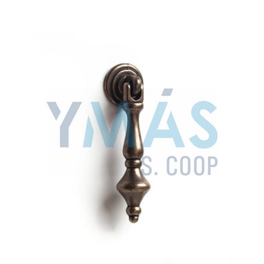 TIRADOR PENDULO METALICO 65MM CUERO VIEJO