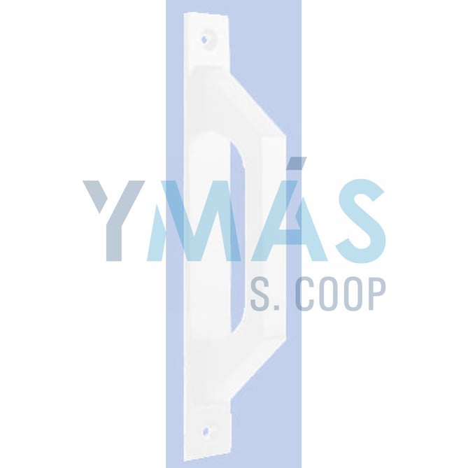 ASA TIRADOR ALUMINIO CON PLACA BLANCO 174,5MM