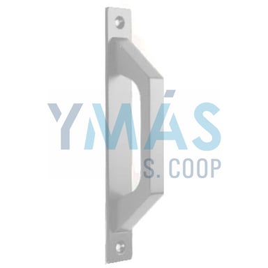 ASA TIRADOR ALUMINIO CON PLACA PLATA 174,5MM