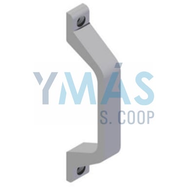 ASA TIRADOR ALUMINIO SIN PLACA PLATA 136MM