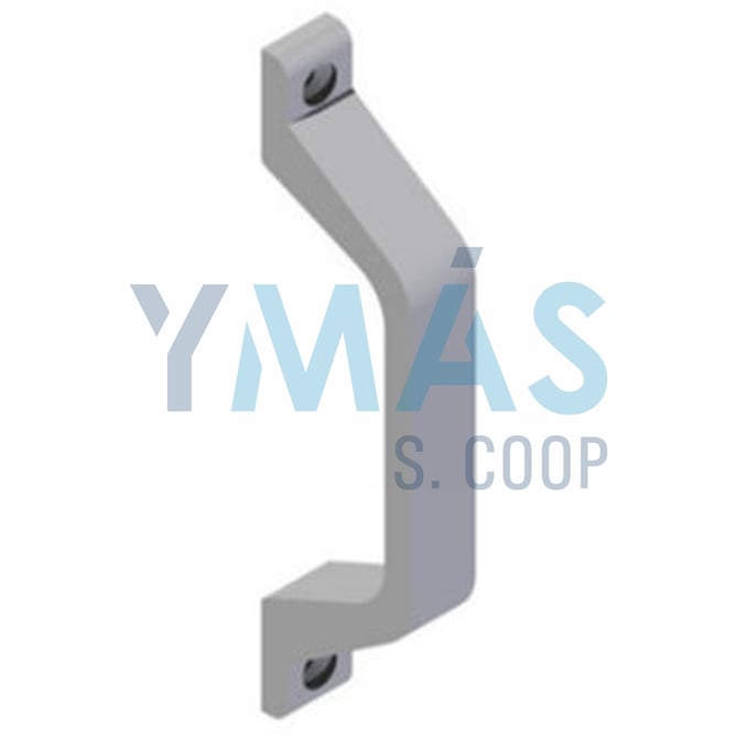 ASA TIRADOR ALUMINIO SIN PLACA PLATA 136MM