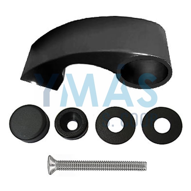 SOPORTE TIRADOR TRITON MONTAJE EXTERIOR NEGRO