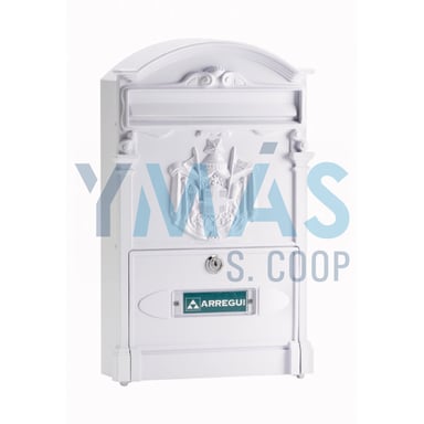BUZON EXTERIOR ALUMINIO FUNDIDO RESIDENCIA BLANCO