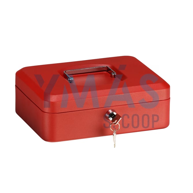 CAJA ALHAJAS BANDEJA LLAVE ROJA 25X18X9CM