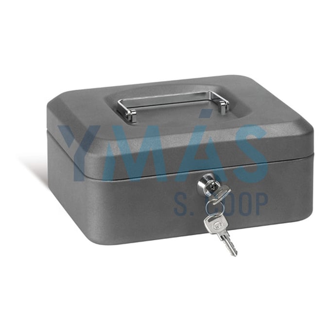 CAJA ALHAJAS BANDEJA LLAVE GRIS 15.2X11.8X8CM